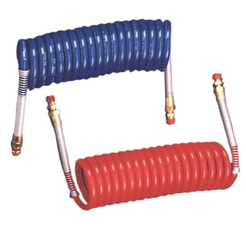Coiled Airline Assembly in Red and Blue